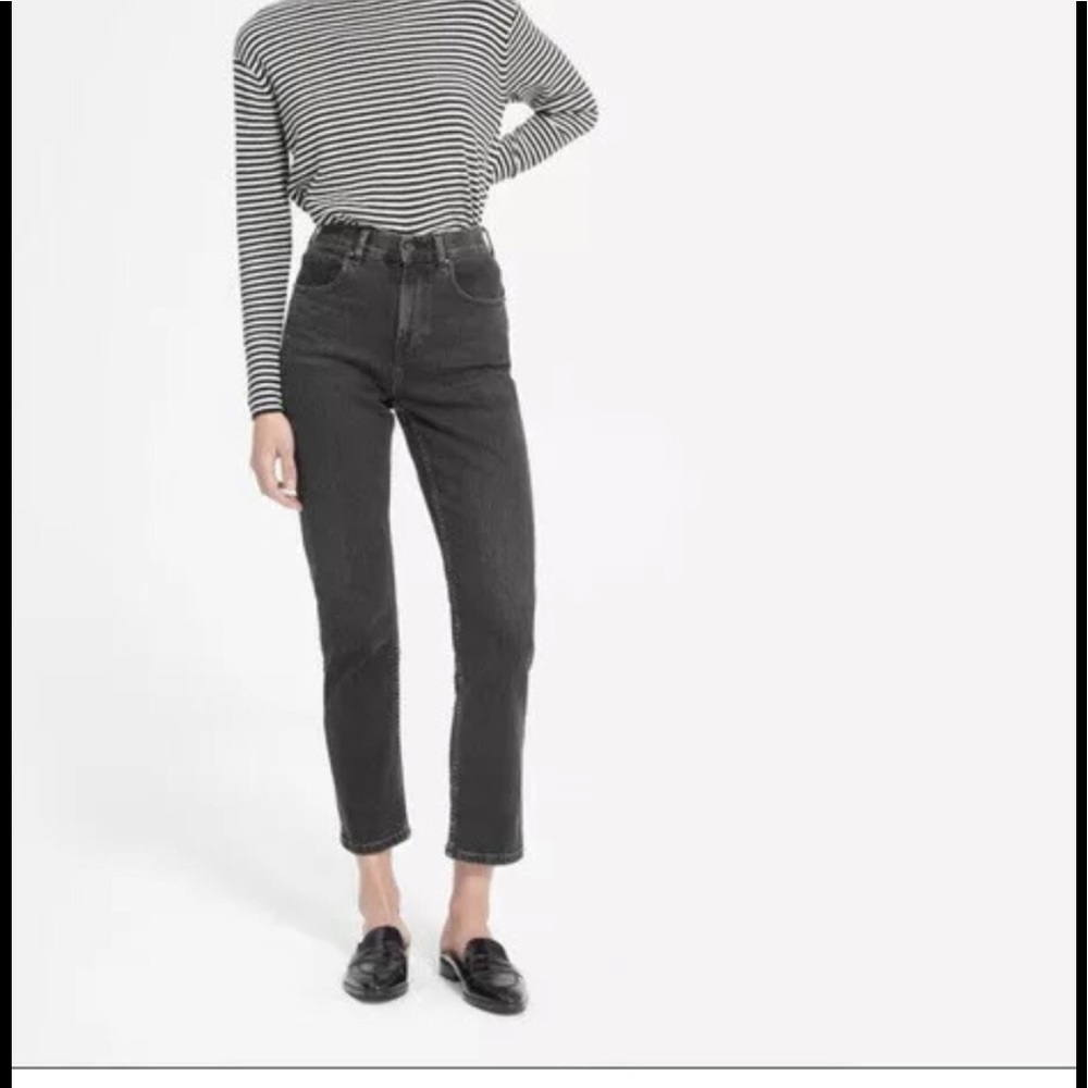 Everlane High Riser Slim-Straight 24 Ankle Jeans